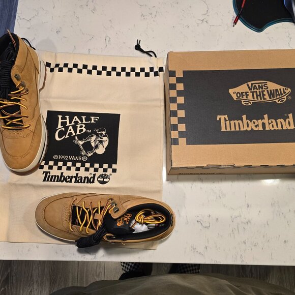 VANS x Timberland Boots Half Cab Hiker Wheat VN000CBNWEA Men’s US 10 NEW RARE - Picture 4 of 16